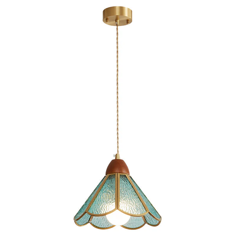 Florace Wood & Glass Vintage Pendant Lamp - Image 82