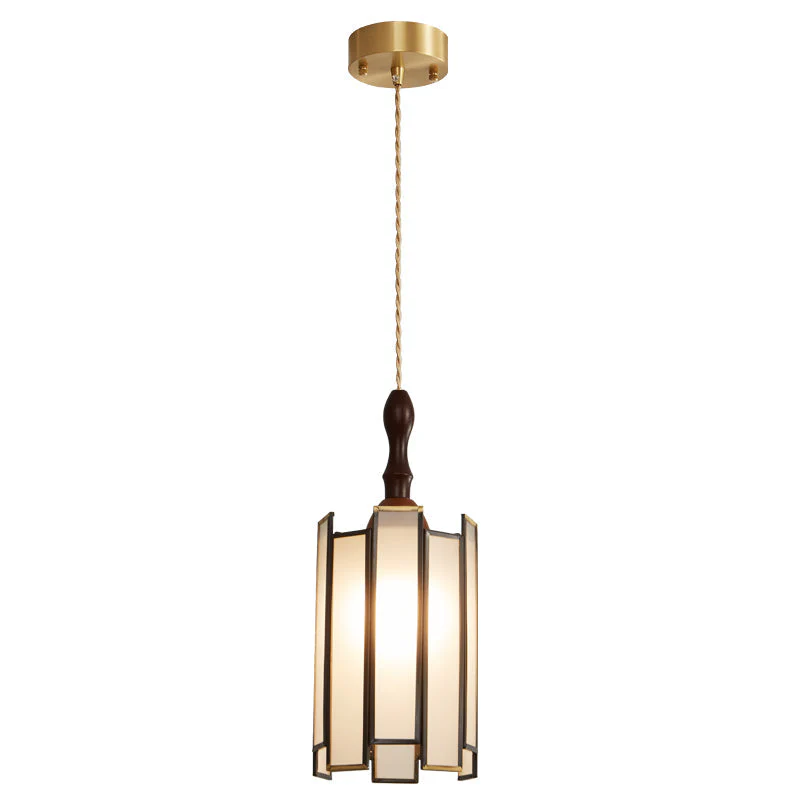 Florace Wood & Glass Vintage Pendant Lamp - Image 87