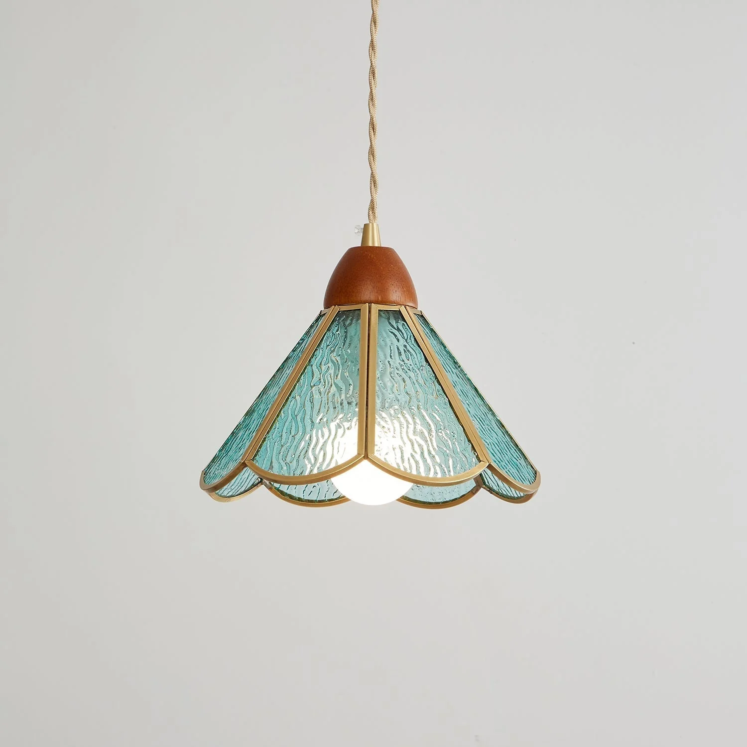 Florace Wood & Glass Vintage Pendant Lamp - Image 89
