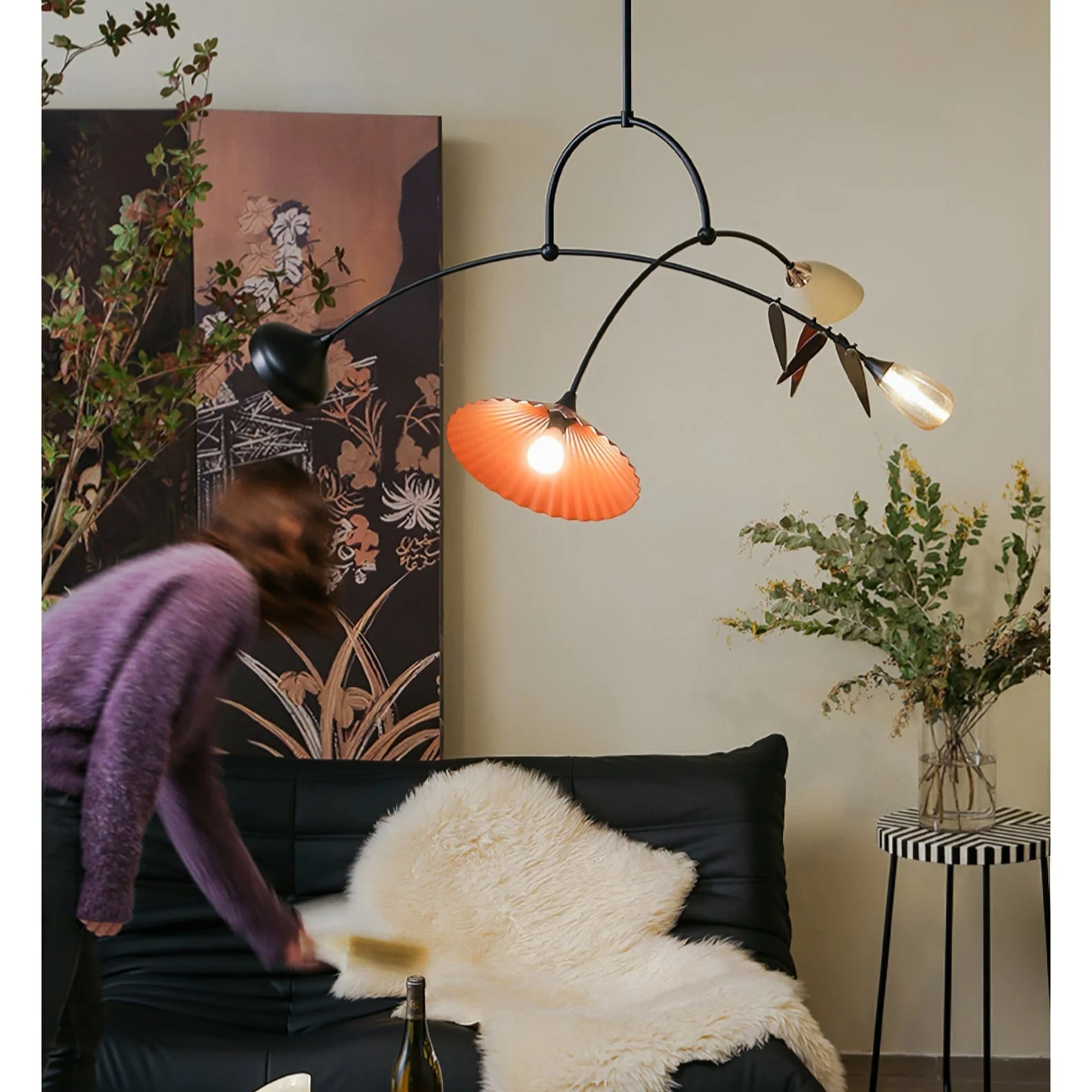 FloraCurv Glass Artisan Pendant Light - Image 5