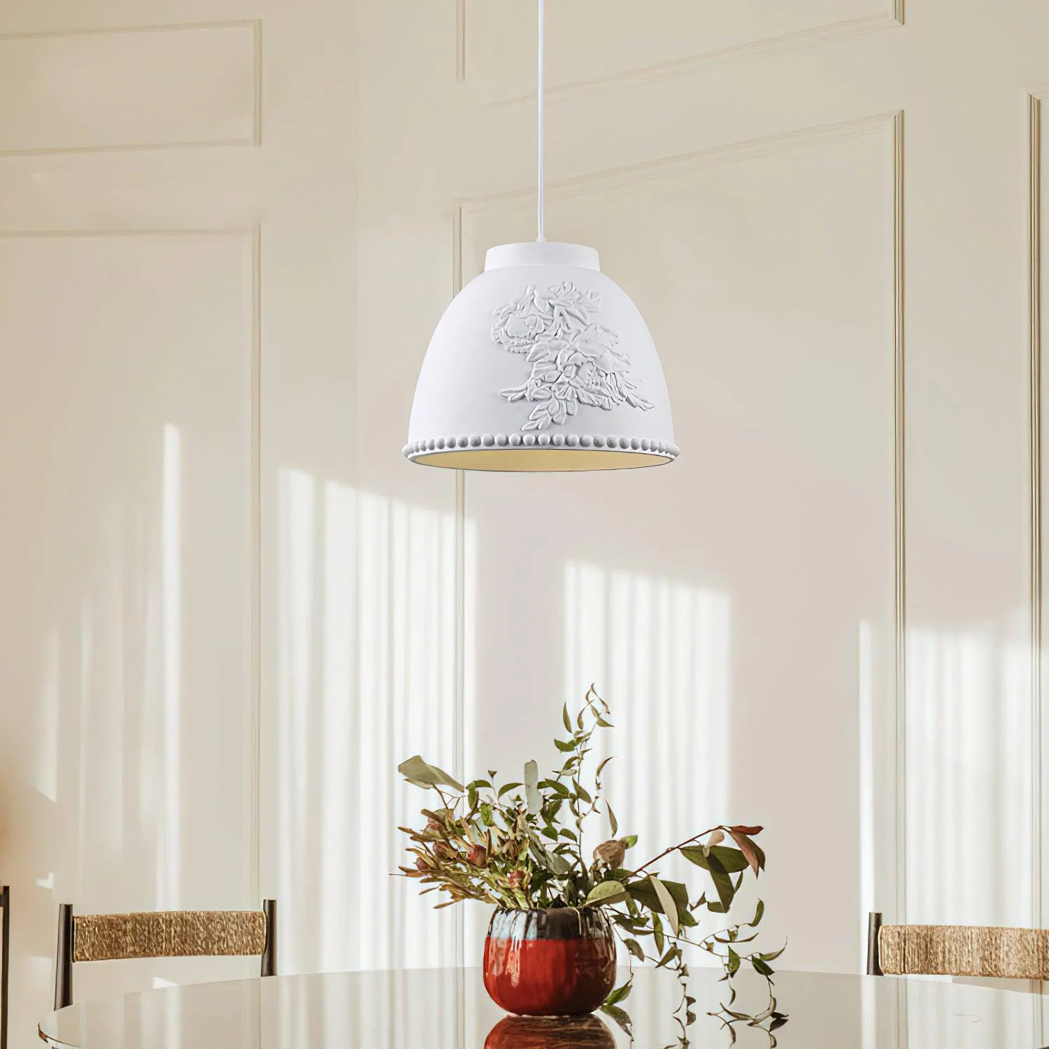 Floral Embossed Flora Pendant Lamp - Image 2