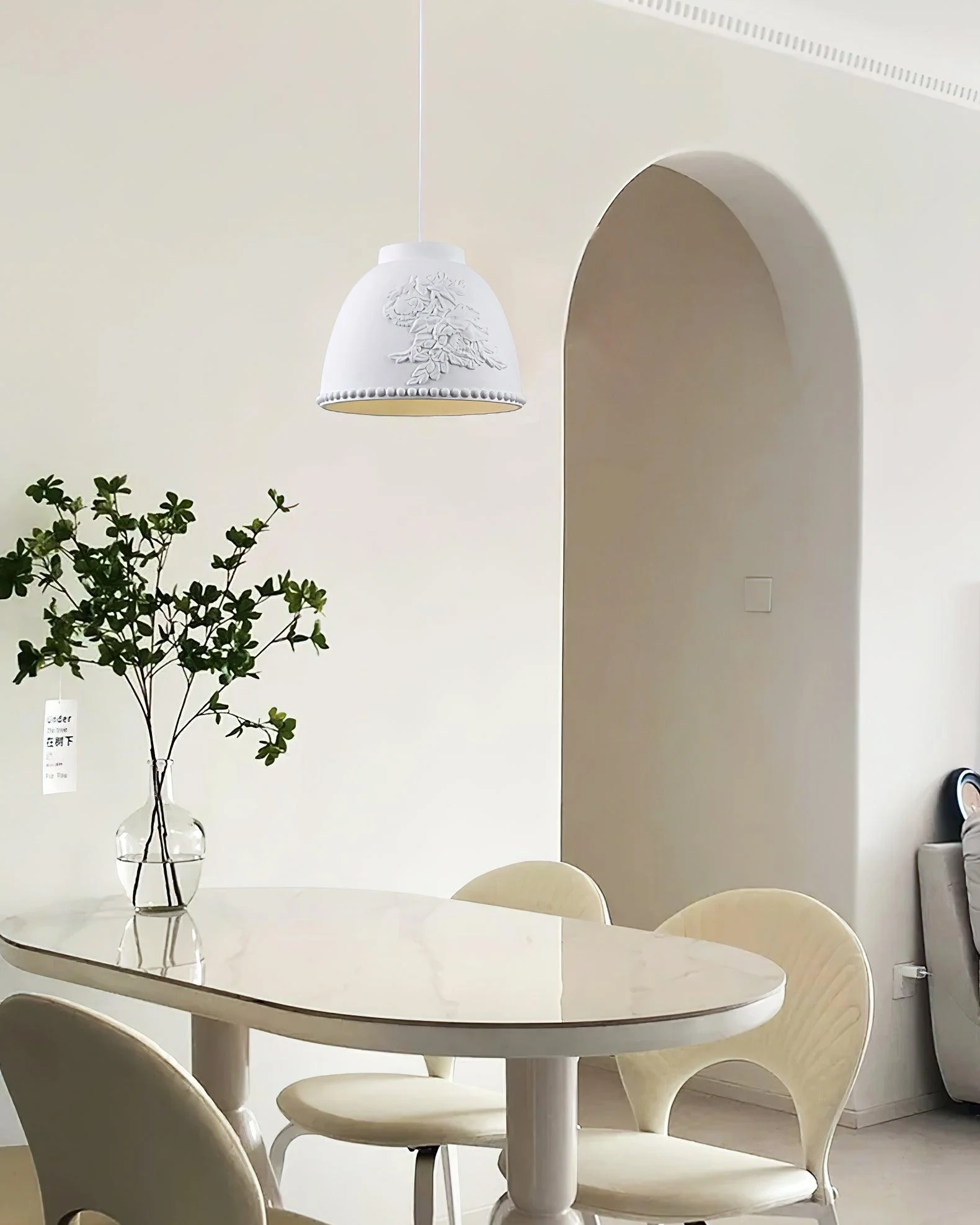 Floral Embossed Flora Pendant Lamp - Image 5