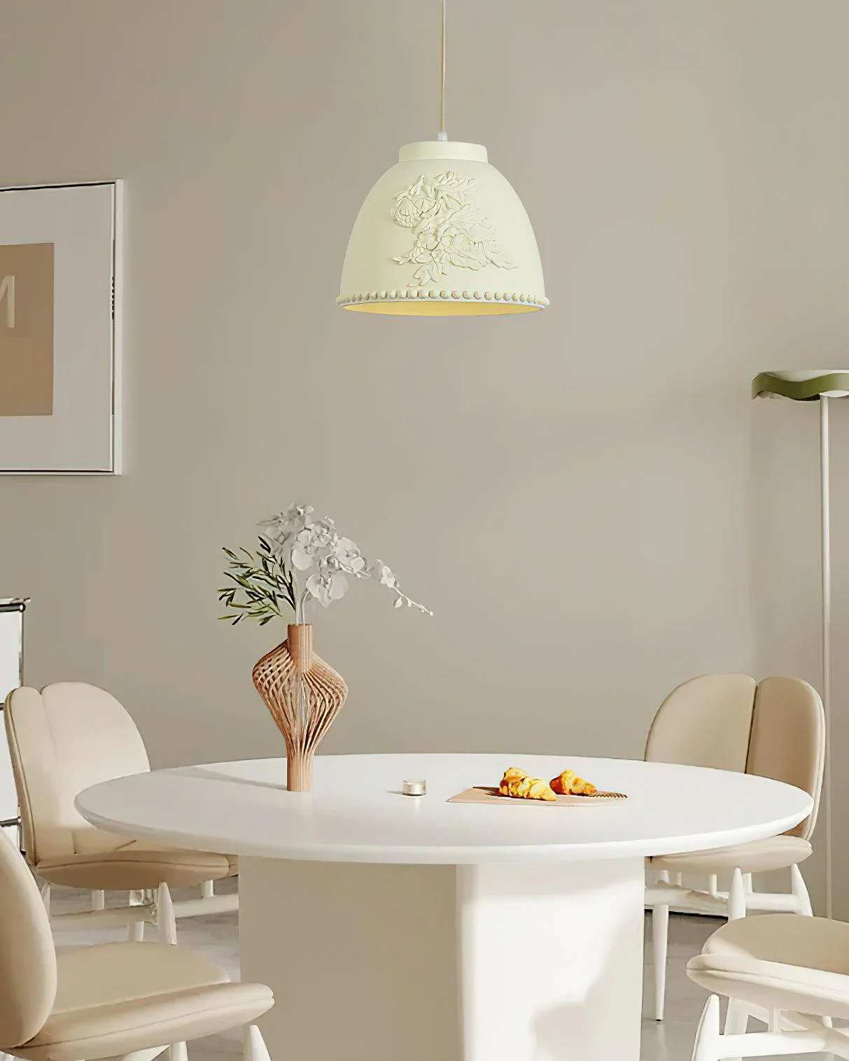 Floral Embossed Flora Pendant Lamp - Image 6
