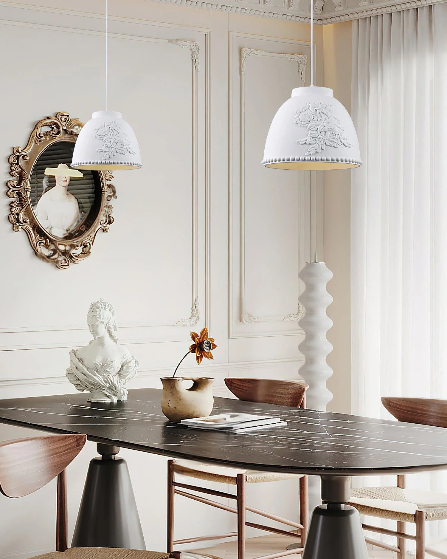 Floral Embossed Flora Pendant Lamp - Image 7