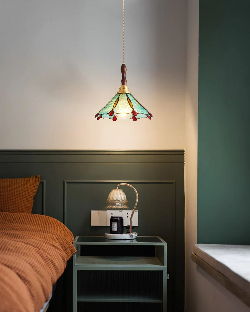 Floraner Brass & Glass Pendant Lamp - Image 9