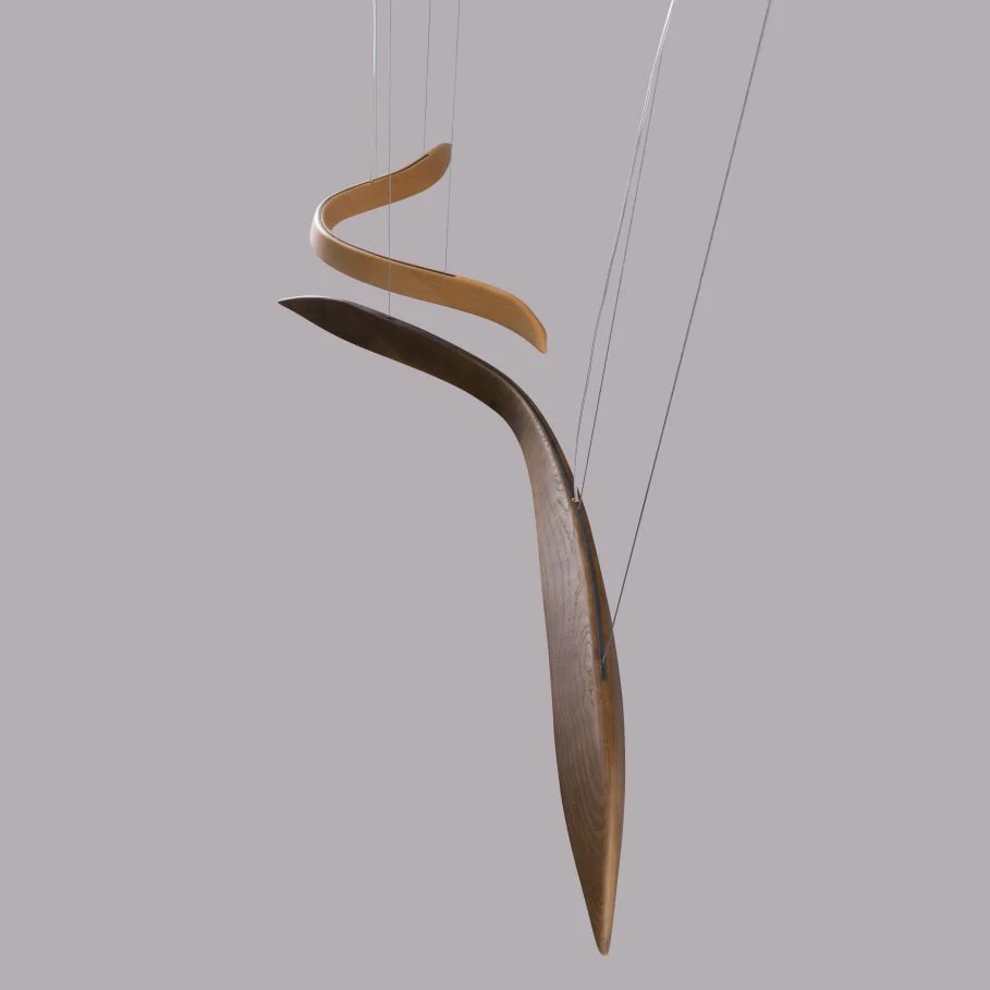 Flow Minimalist Wood Pendant Lamp - Image 10
