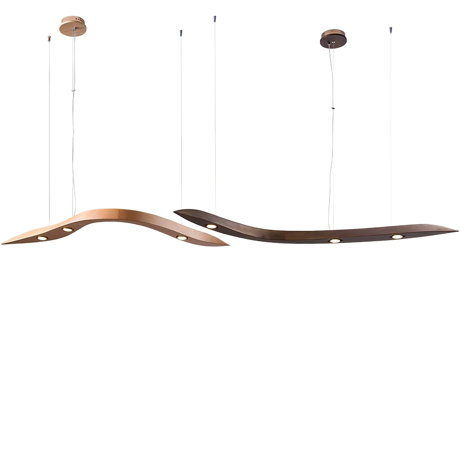 Flow Minimalist Wood Pendant Lamp - Image 15