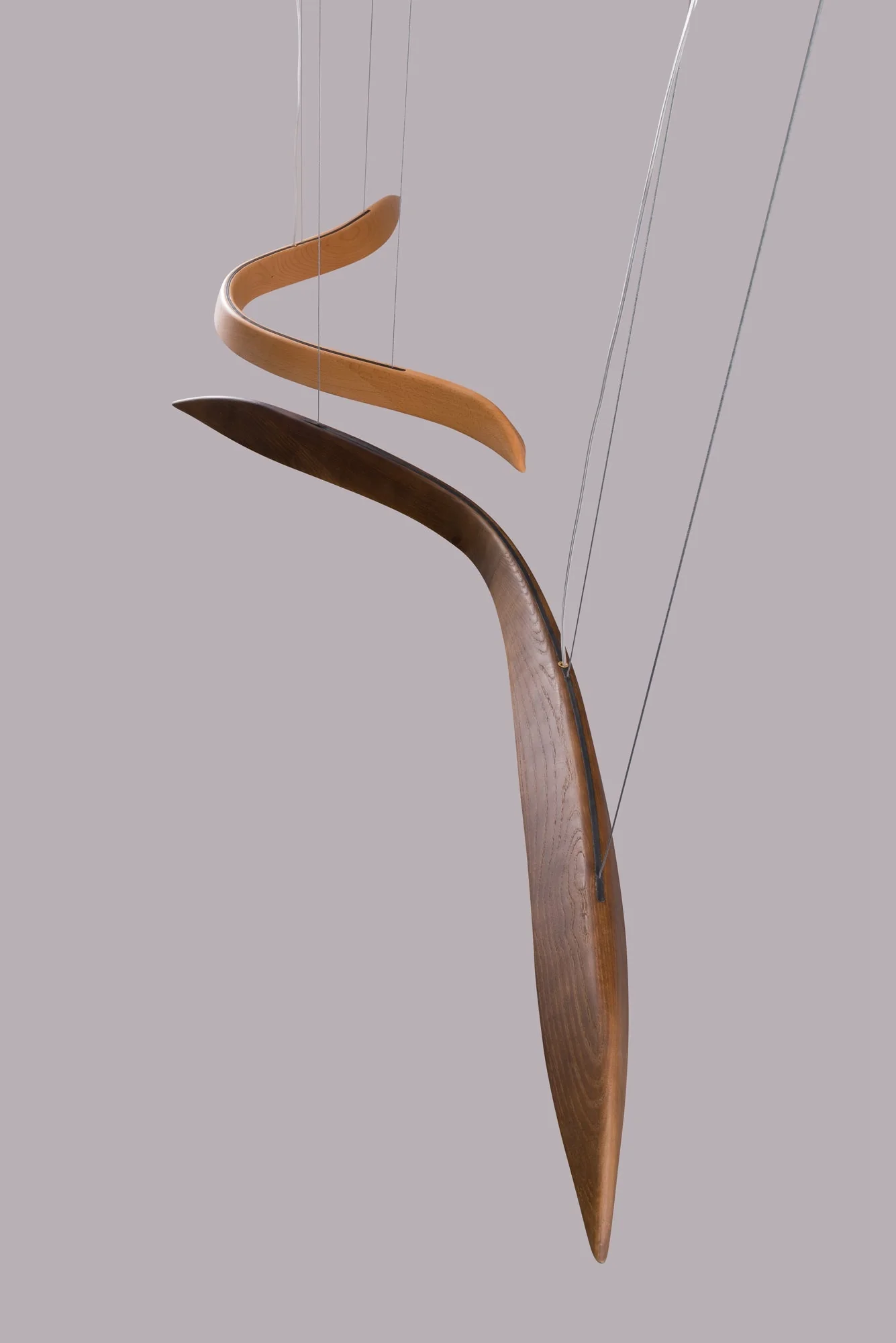 Flow Minimalist Wood Pendant Lamp - Image 19