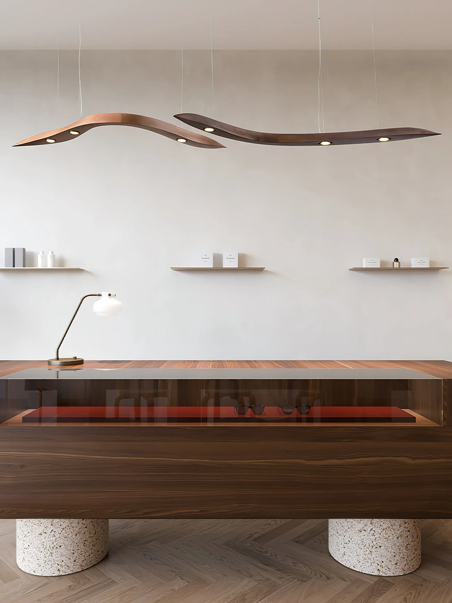 Flow Minimalist Wood Pendant Lamp - Image 34