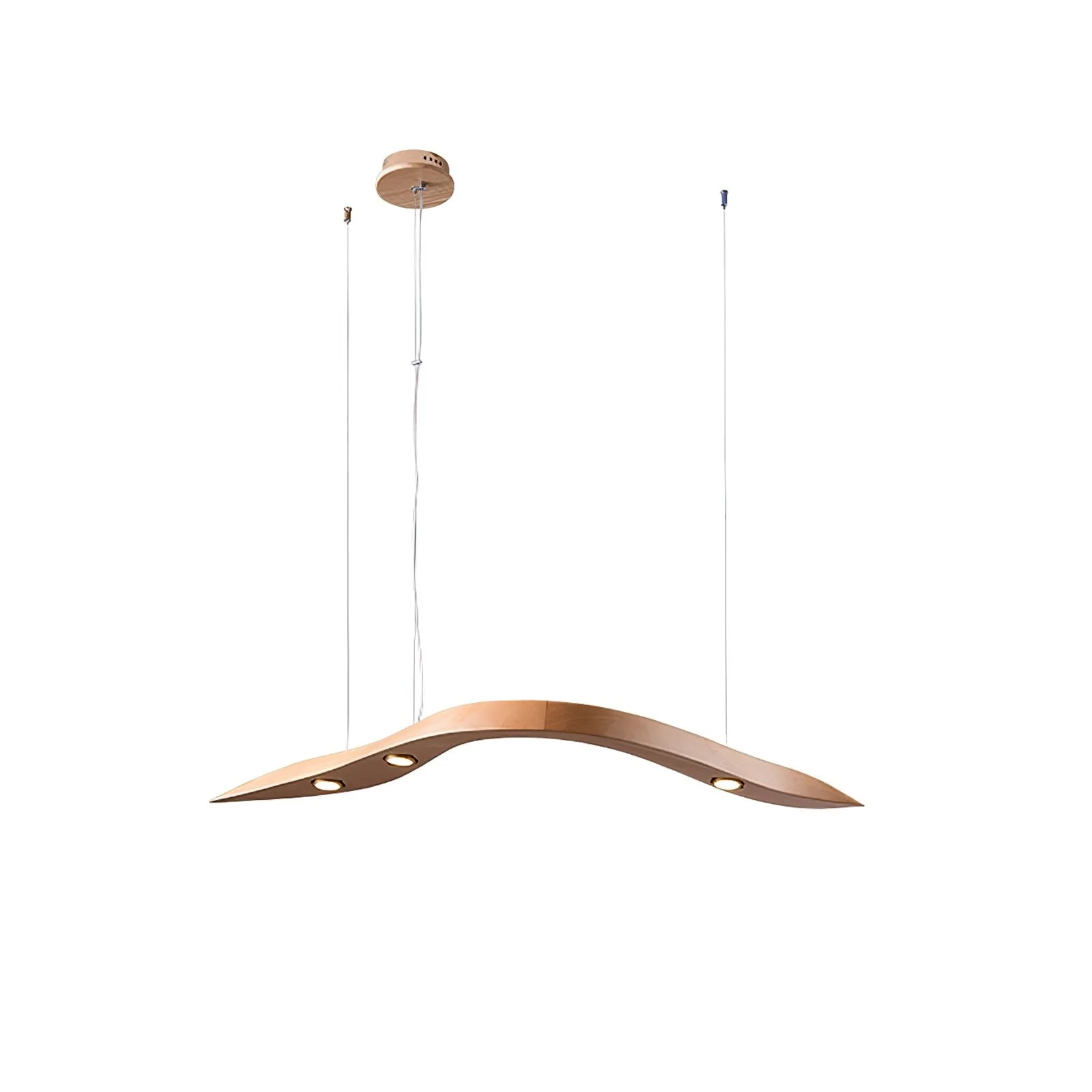 Flow Minimalist Wood Pendant Lamp - Image 7