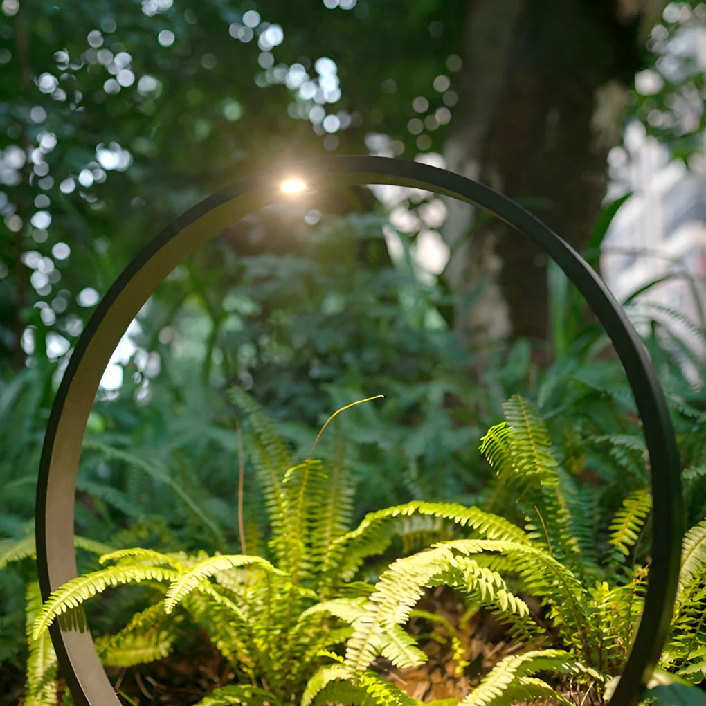 Floyd Elegant Circular Ring Outdoor Pathway Light - Image 3