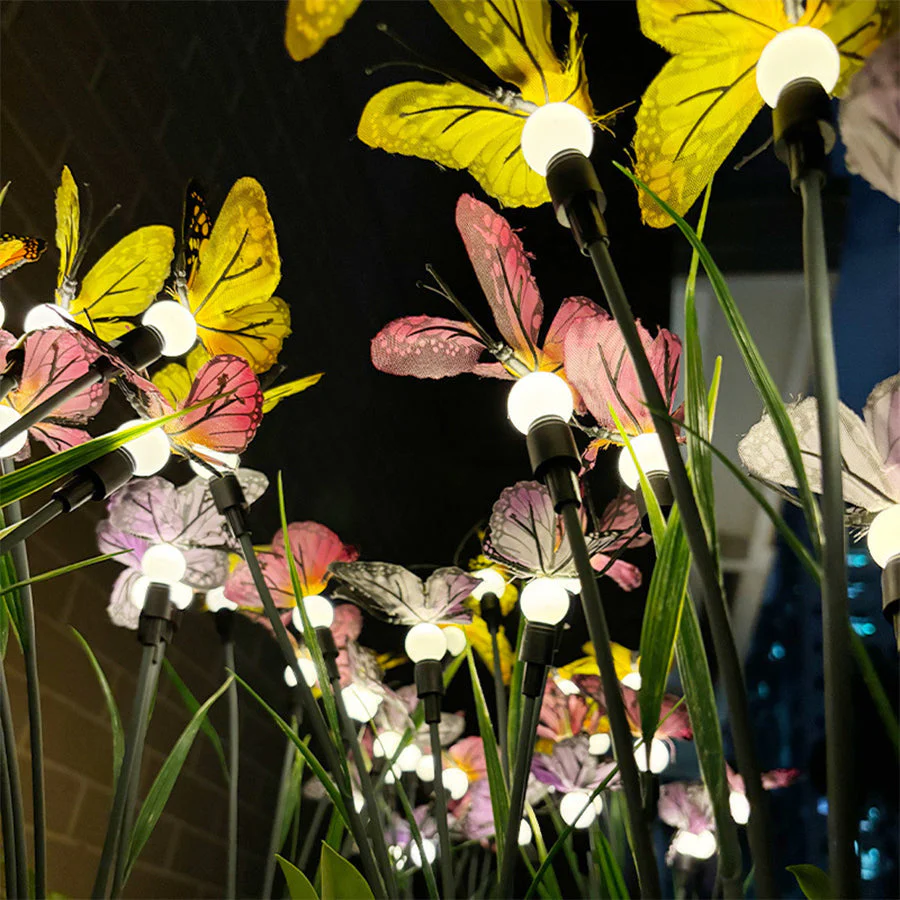 Fraces Six-Head Butterfly Solar Steel Outdoor Lights - Image 10