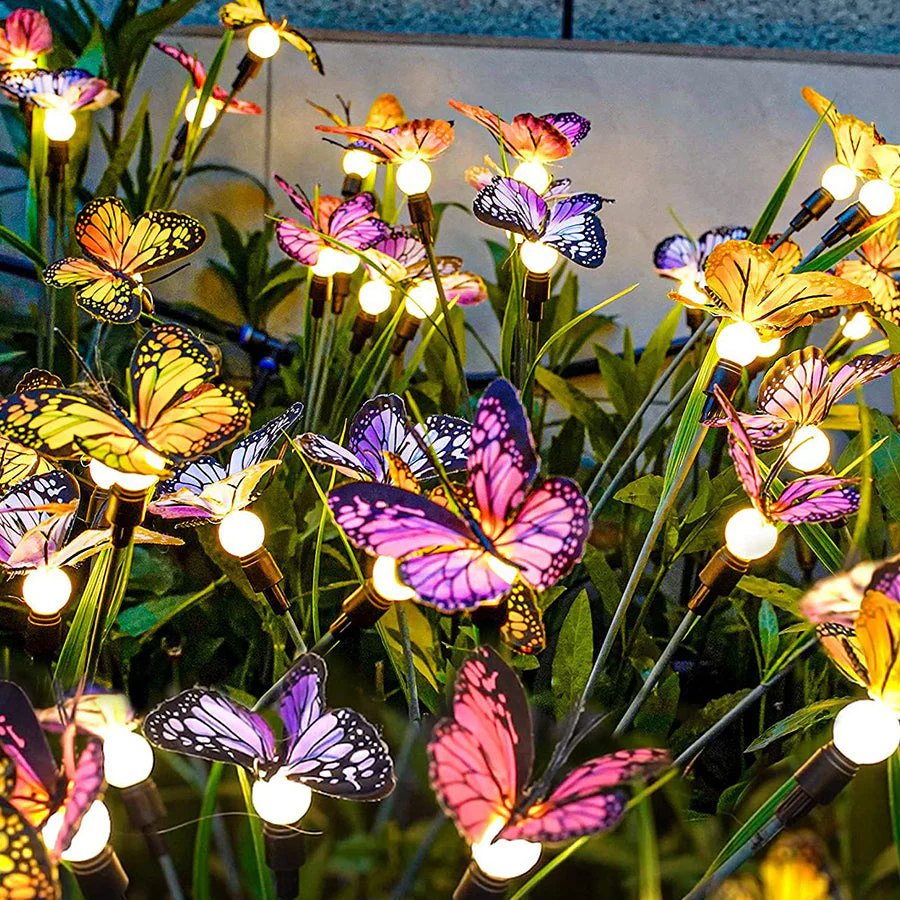 Fraces Six-Head Butterfly Solar Steel Outdoor Lights - Image 6