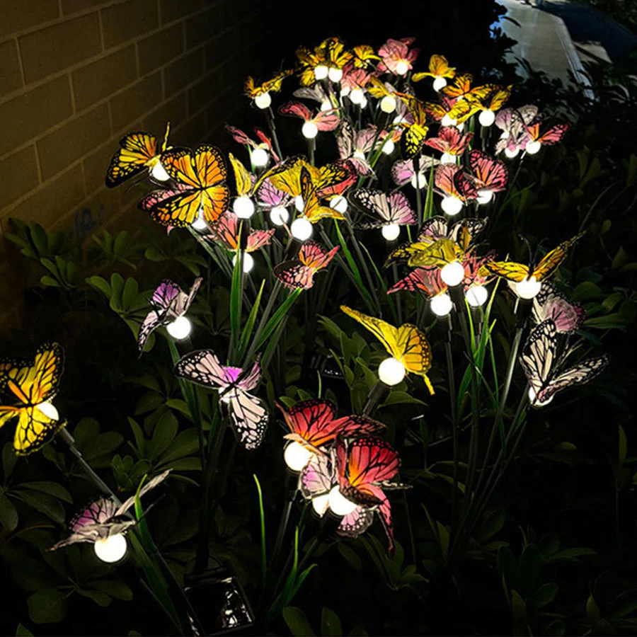Fraces Six-Head Butterfly Solar Steel Outdoor Lights - Image 8