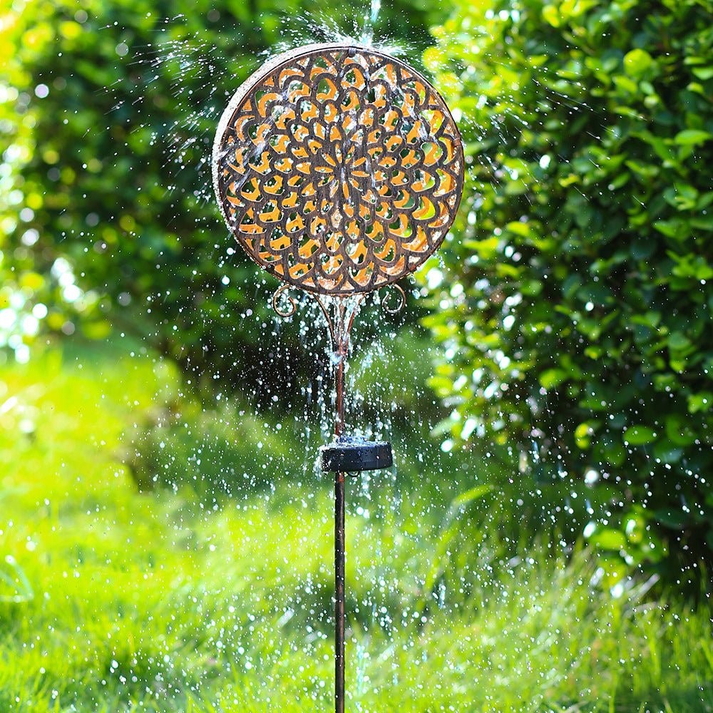 Francis Bohemian Solar Hollow Drum LED Outdoor Lamp - Image 2