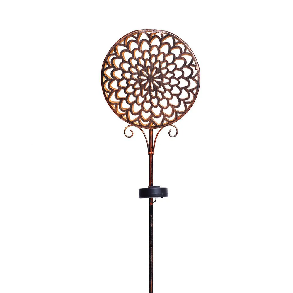 Francis Bohemian Solar Hollow Drum LED Outdoor Lamp - Image 4