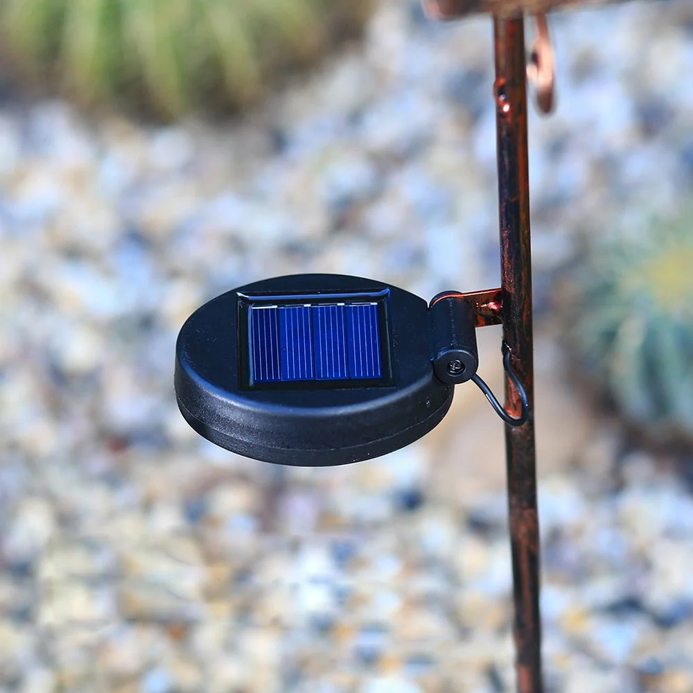 Francis Bohemian Solar Hollow Drum LED Outdoor Lamp - Image 9