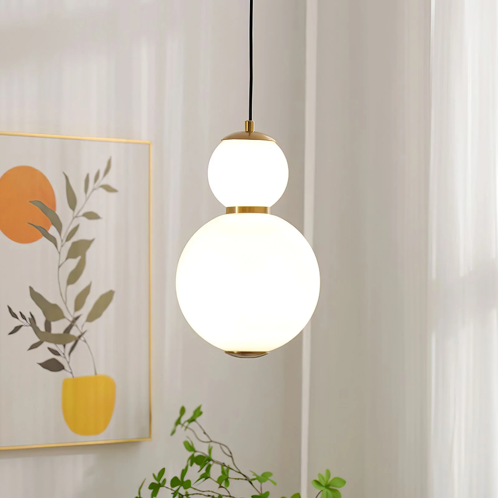 Frankie Minimalist Glass Pendant Light - Image 7