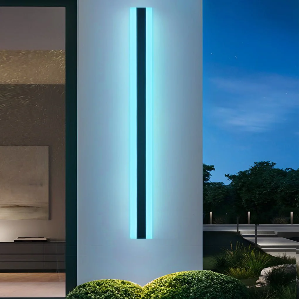 Frederick Linear Multi Color Modern Steel Outdoor Sconces - Image 8