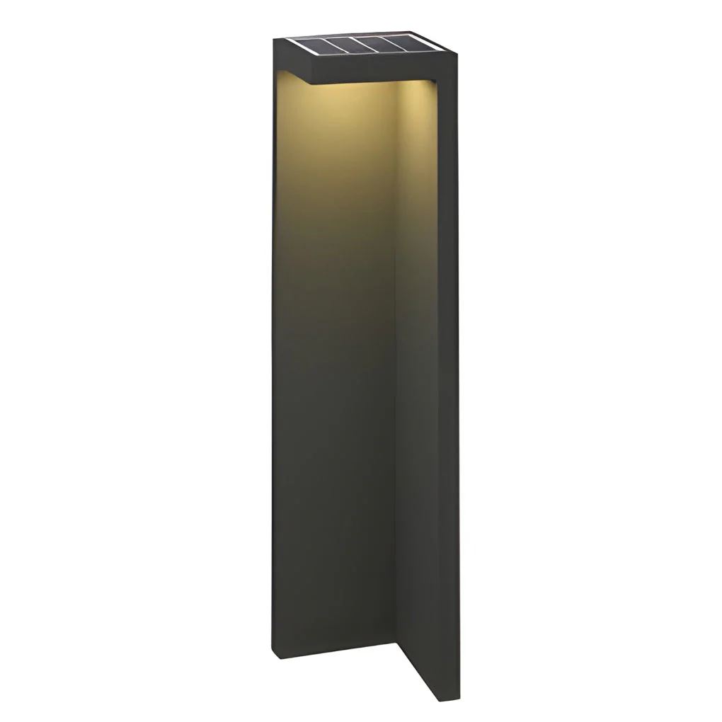 Fredy Rectangular Fixture Modern Glass Outdoor Path Light - Image 3