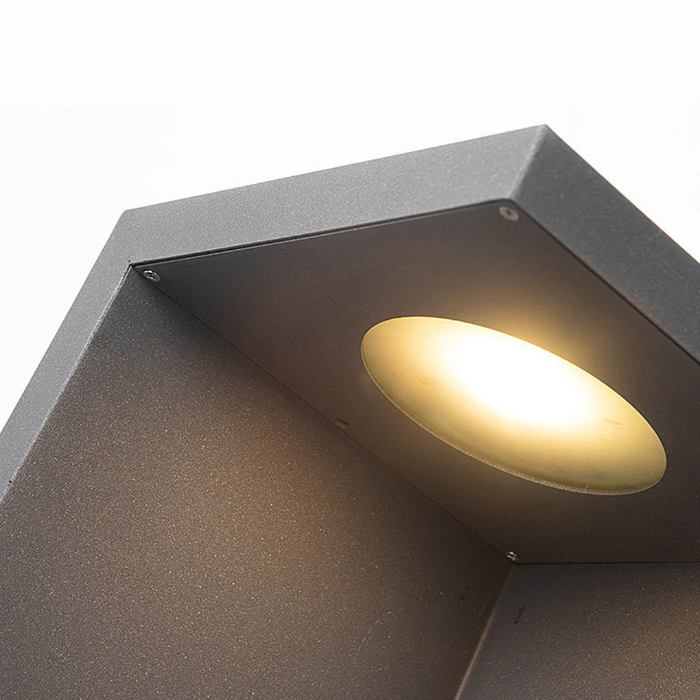Fredy Rectangular Fixture Modern Glass Outdoor Path Light - Image 5