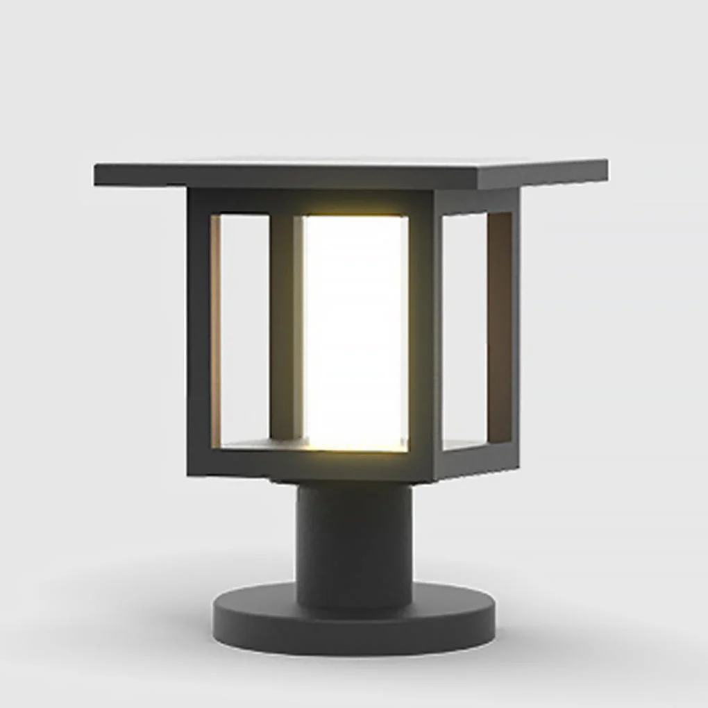 Freea Vintage Wide Top LED Glass Outdoor Post Lights - Image 4