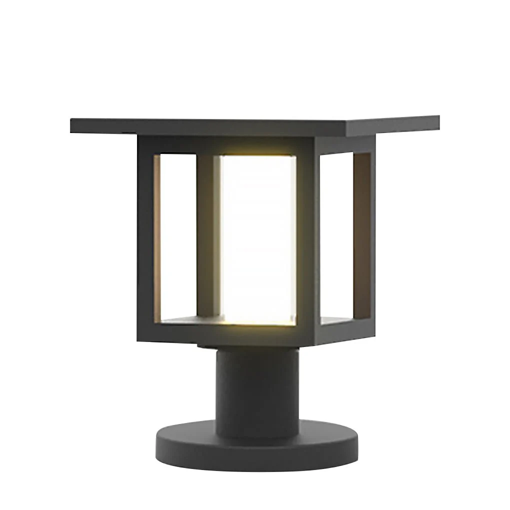 Freea Vintage Wide Top LED Glass Outdoor Post Lights - Image 6