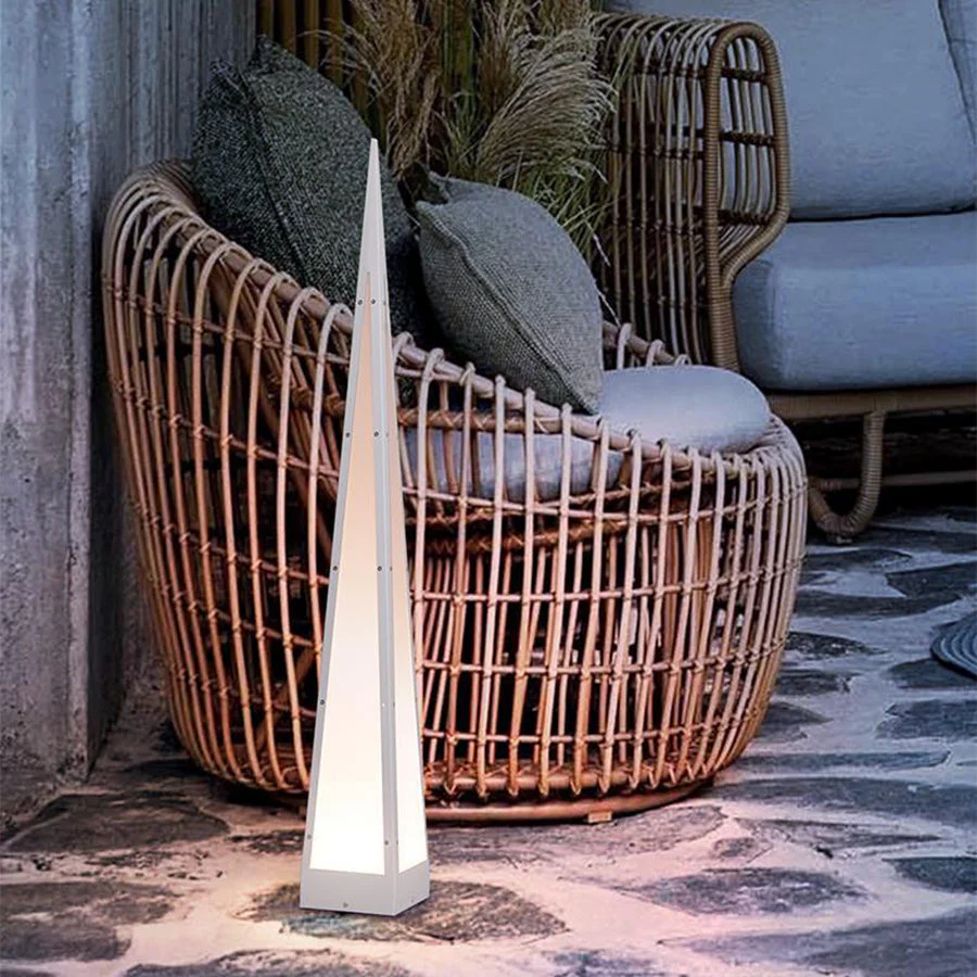 Fremn Geometric Stainless Steel Outdoor Floor Lamp - Image 8