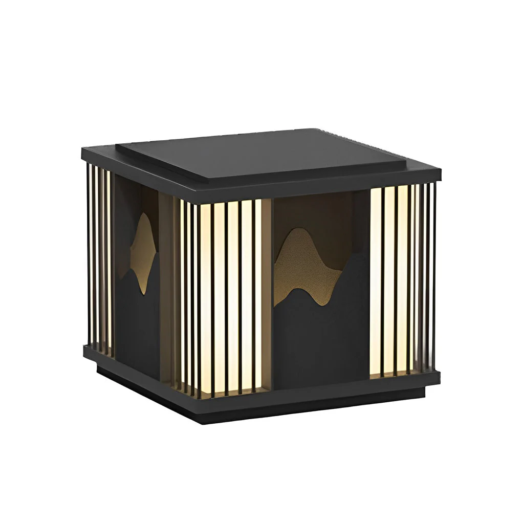 Gaiety LED Scenery Modern Steel Outdoor Post Caps Lights - Image 7