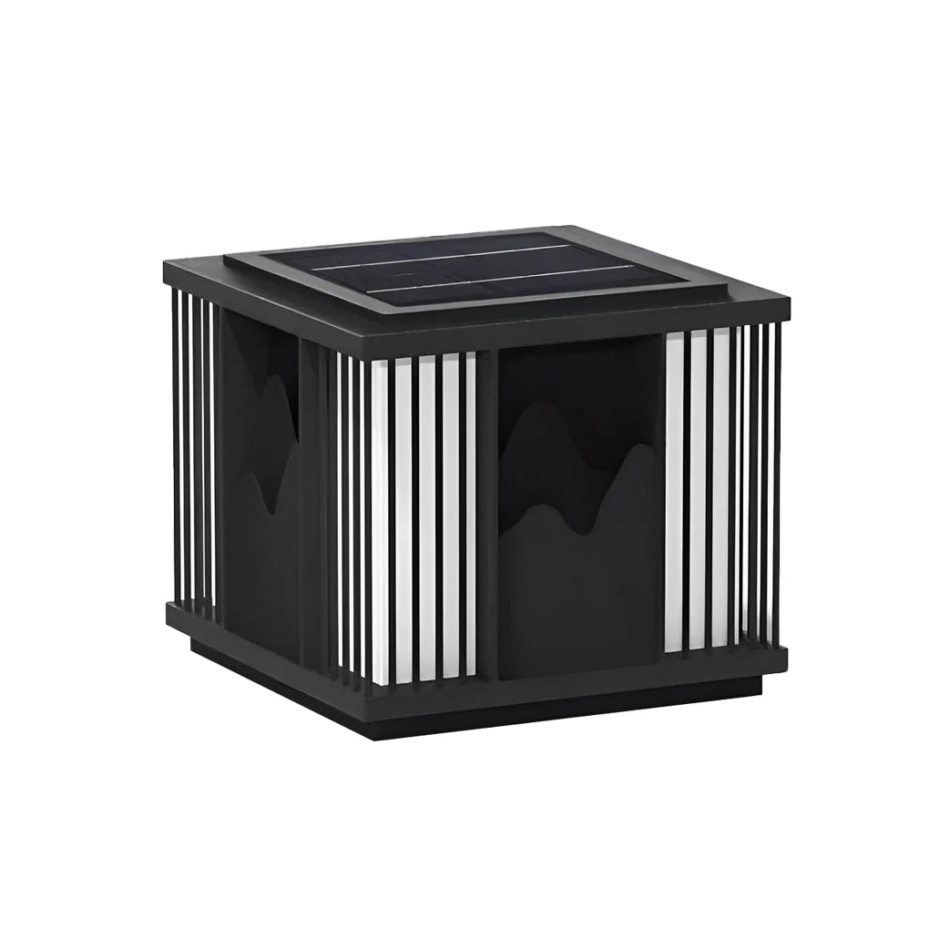 Gaiety LED Scenery Modern Steel Outdoor Post Caps Lights - Image 8