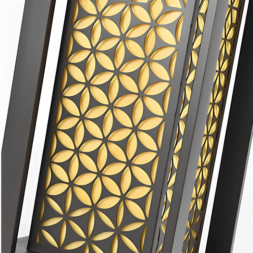 Gala Floral Pattern Unique Modern Pathway Lights - Image 3