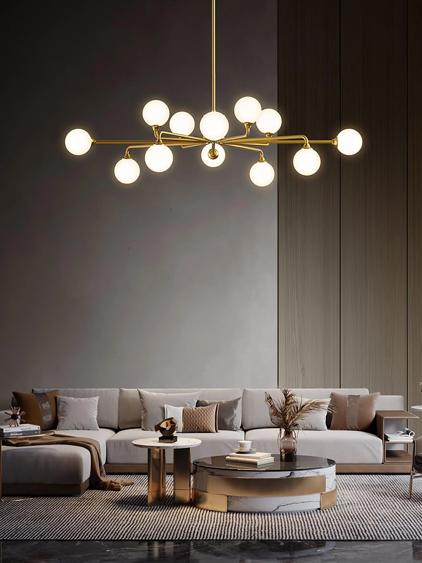 Galaxy Modern Glass Chandelier - Image 3