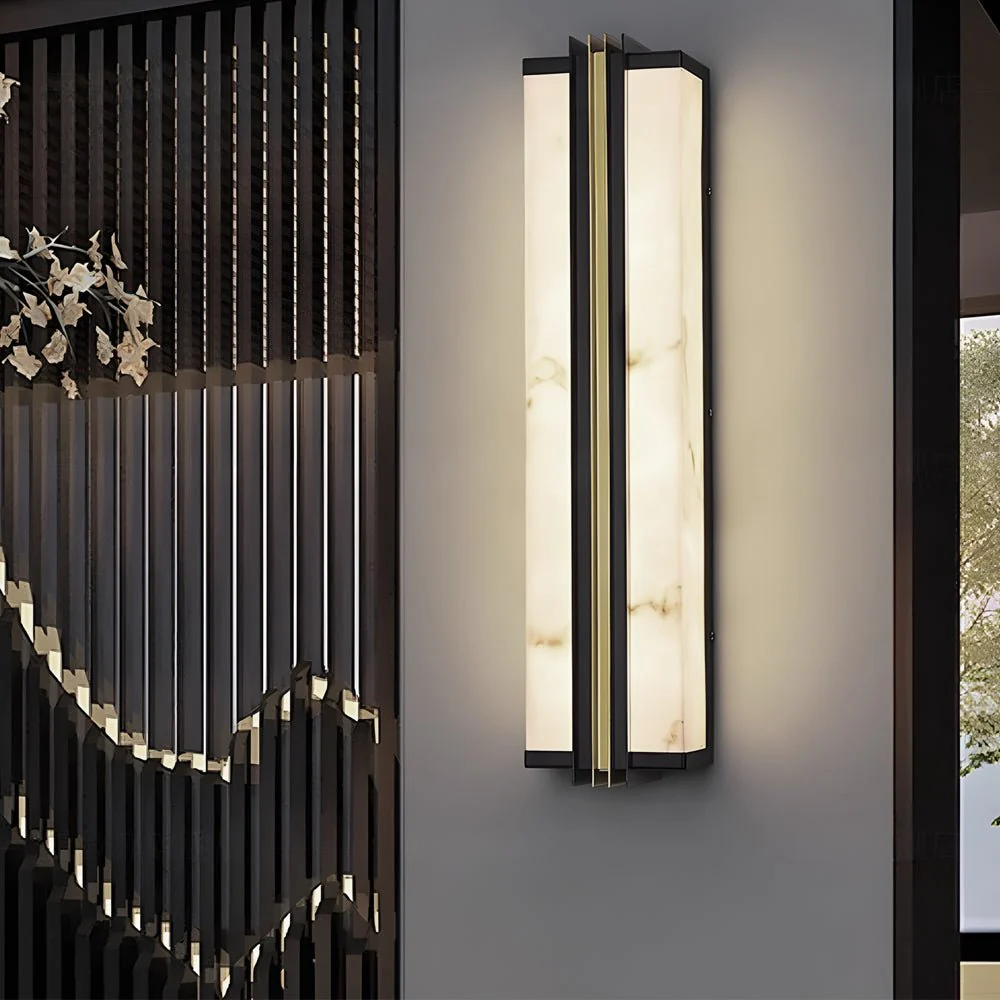 Geaine Classic Modern LED Marble Outdoor Wall Lights