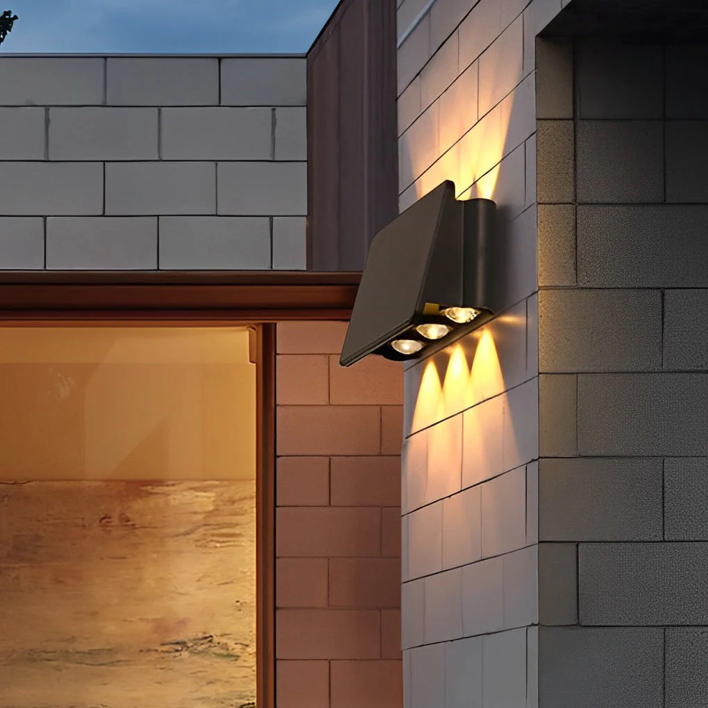 Genevieve Modern Minimalist Solar Outdoor Wall Lamp - Image 11