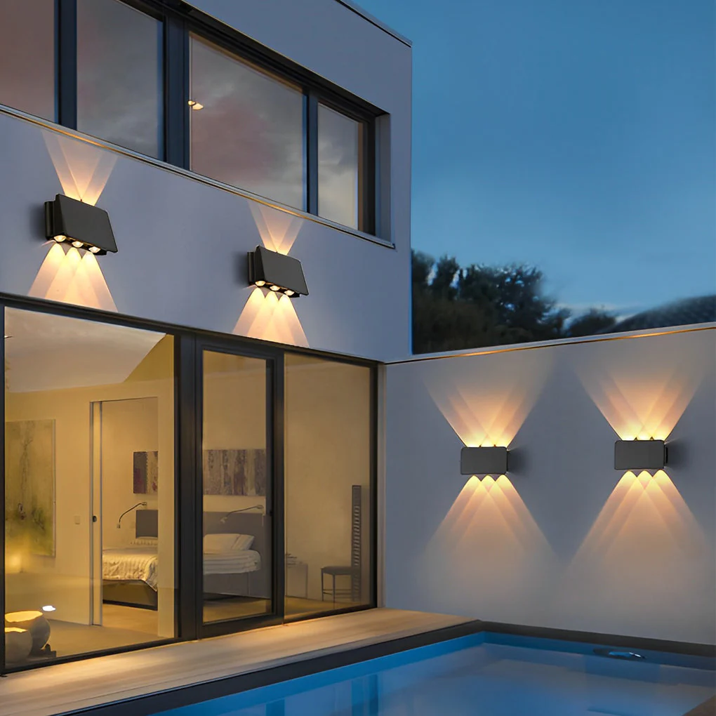 Genevieve Modern Minimalist Solar Outdoor Wall Lamp - Image 13