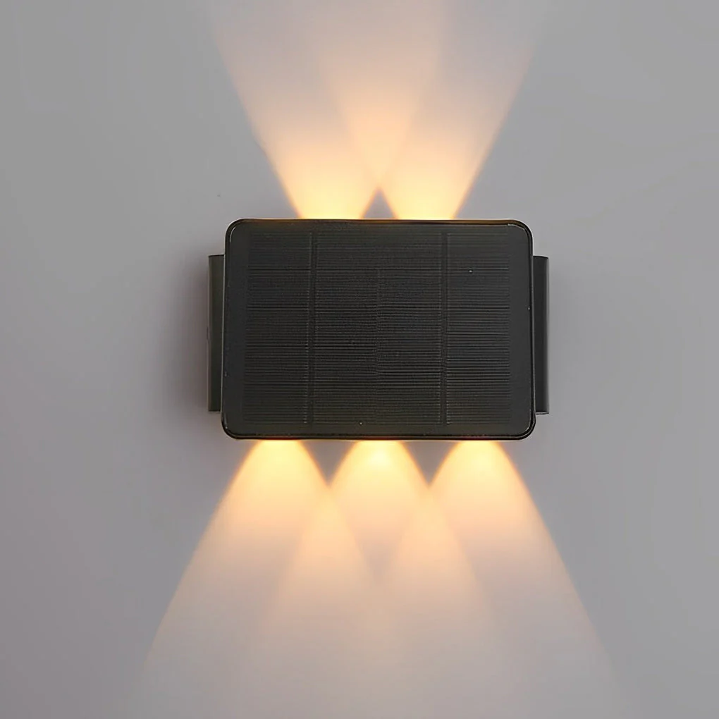Genevieve Modern Minimalist Solar Outdoor Wall Lamp - Image 2