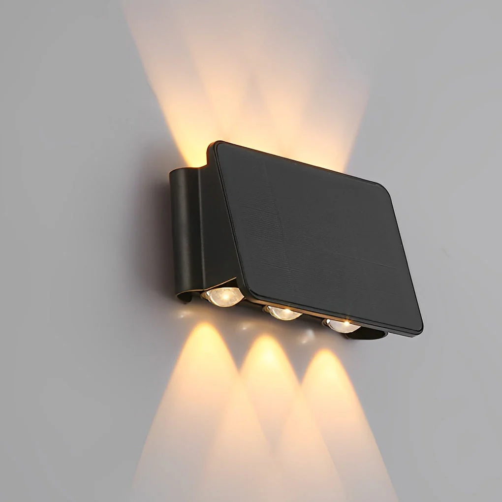 Genevieve Modern Minimalist Solar Outdoor Wall Lamp - Image 3