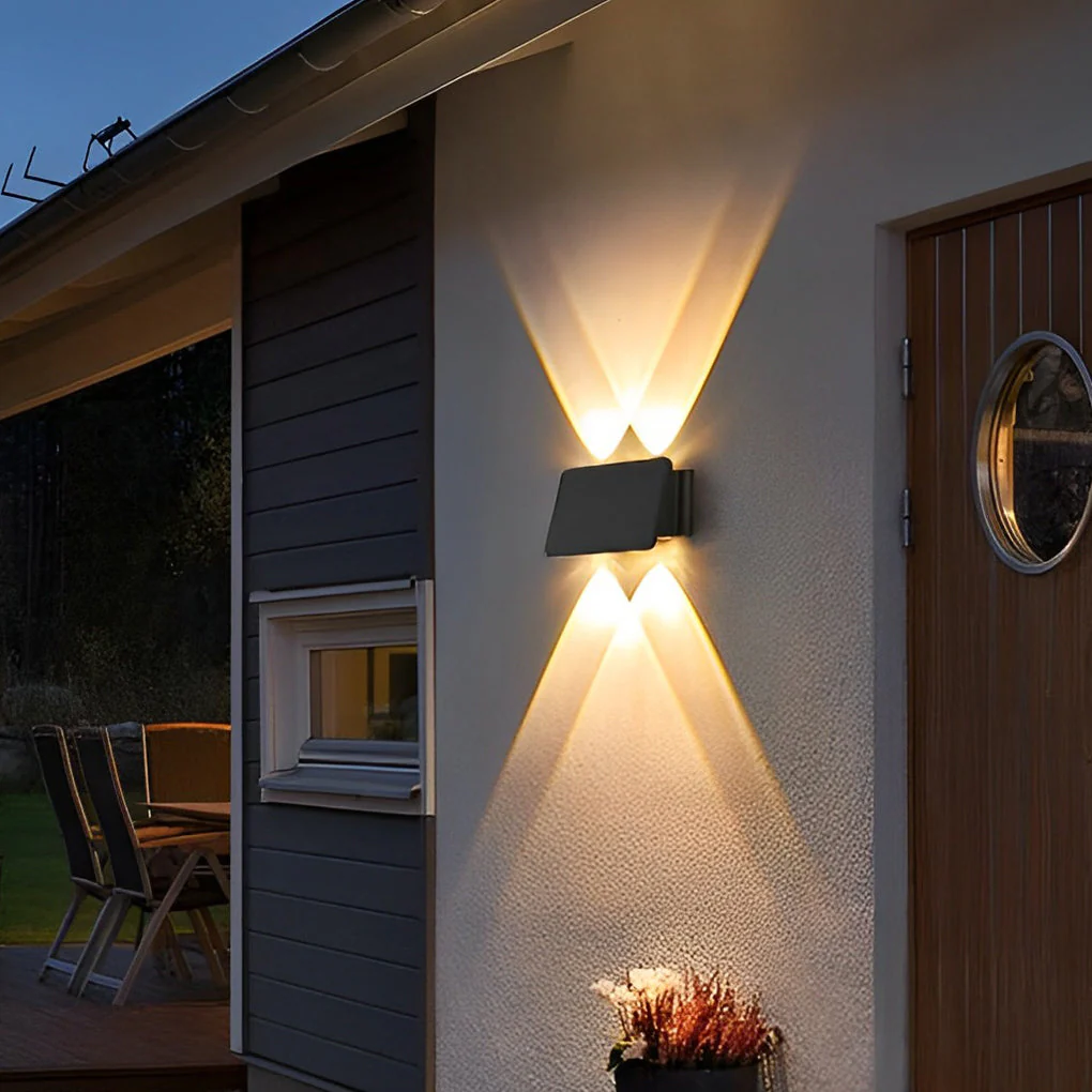 Genevieve Modern Minimalist Solar Outdoor Wall Lamp - Image 8