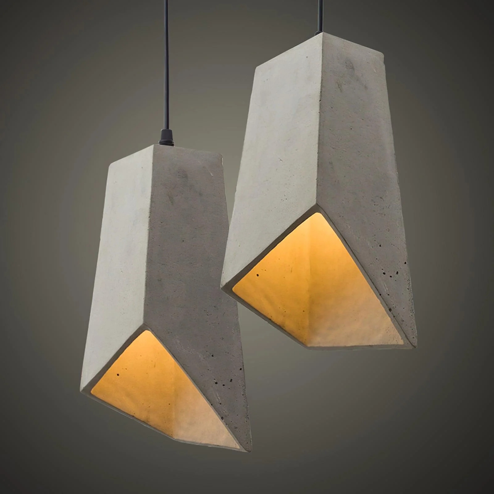 Geo Industrial Cement Pendant Light - Image 26