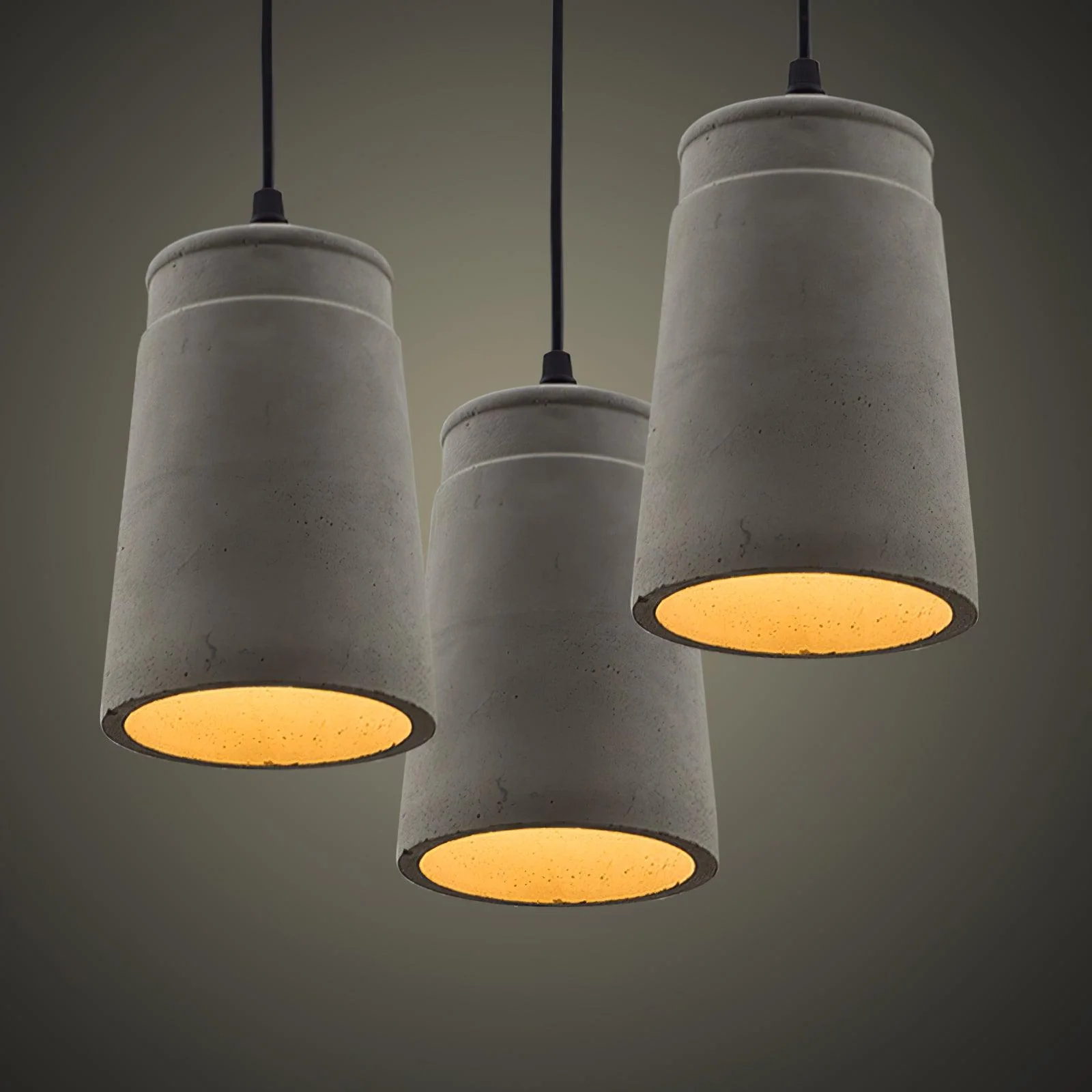 Geo Industrial Cement Pendant Light - Image 31
