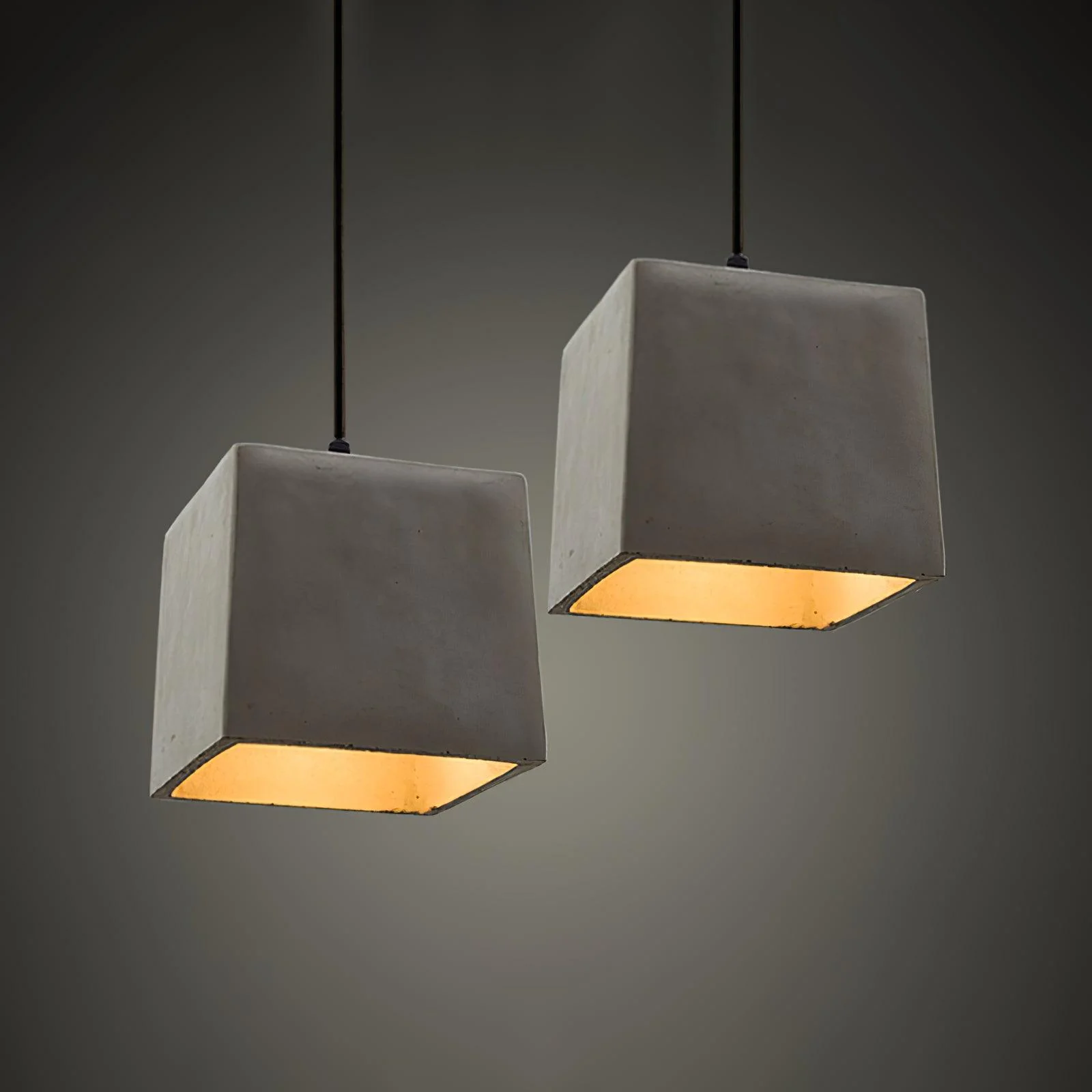 Geo Industrial Cement Pendant Light - Image 32