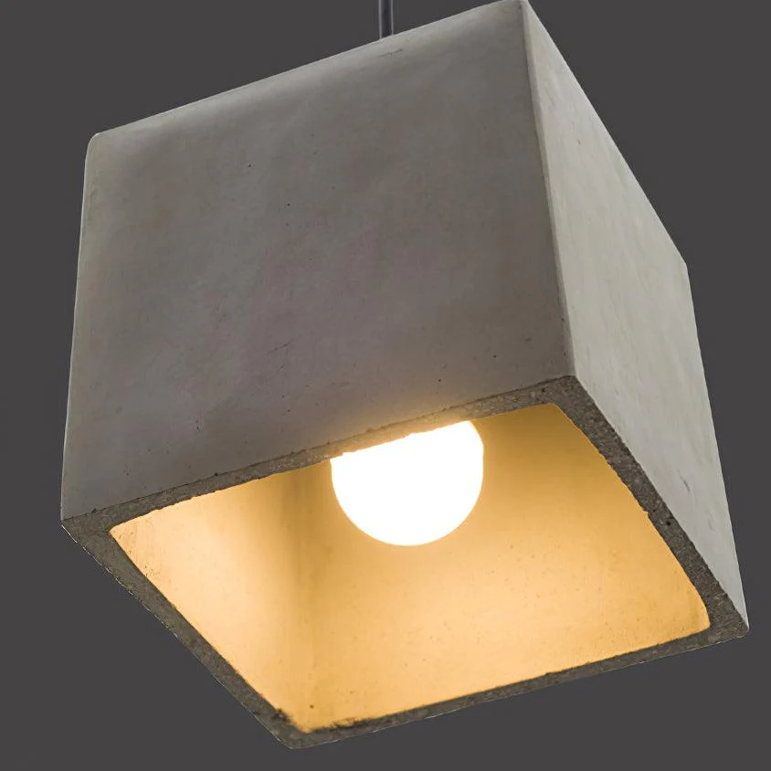 Geo Industrial Cement Pendant Light - Image 5