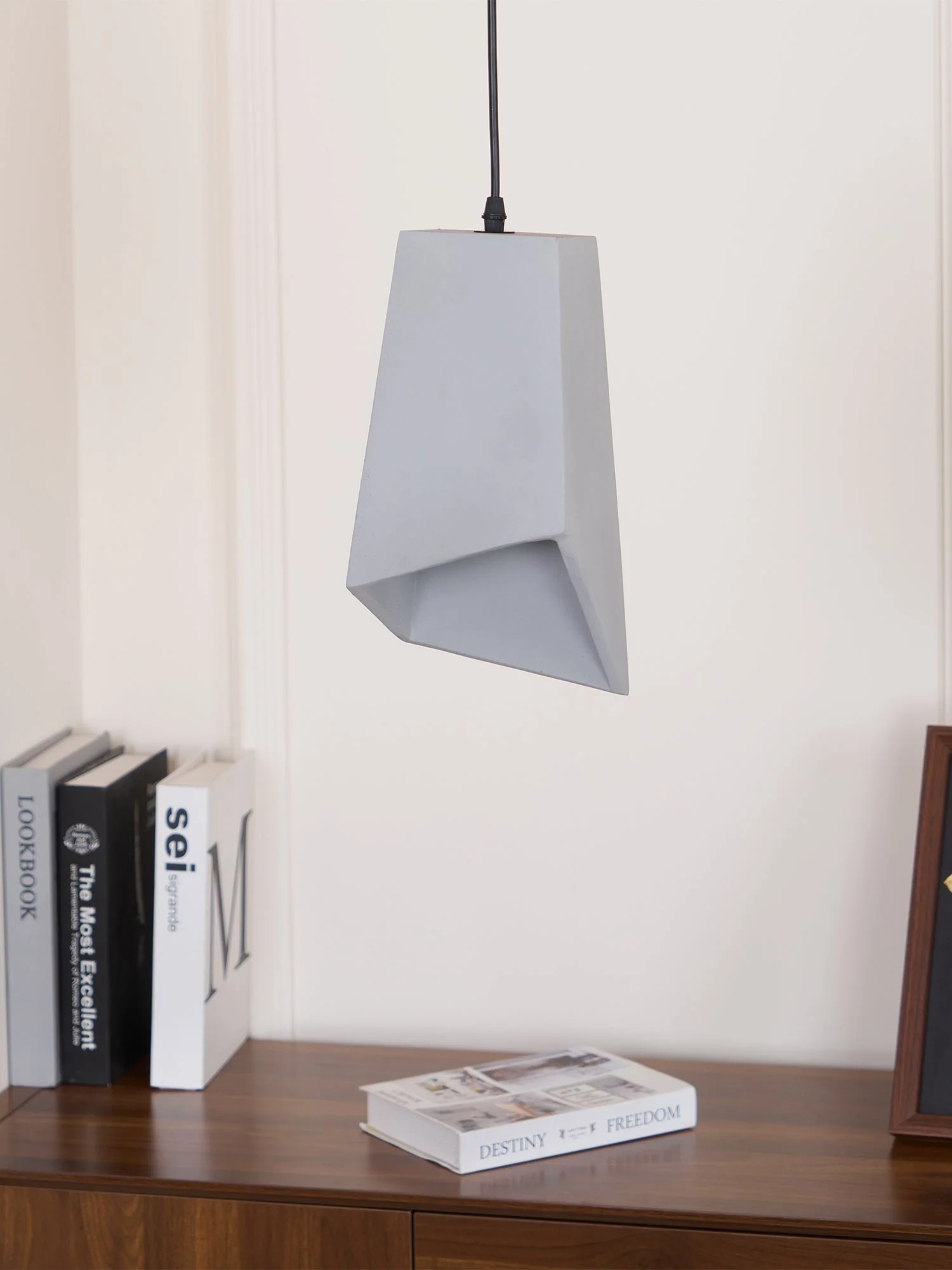 Geo Industrial Cement Pendant Light - Image 9