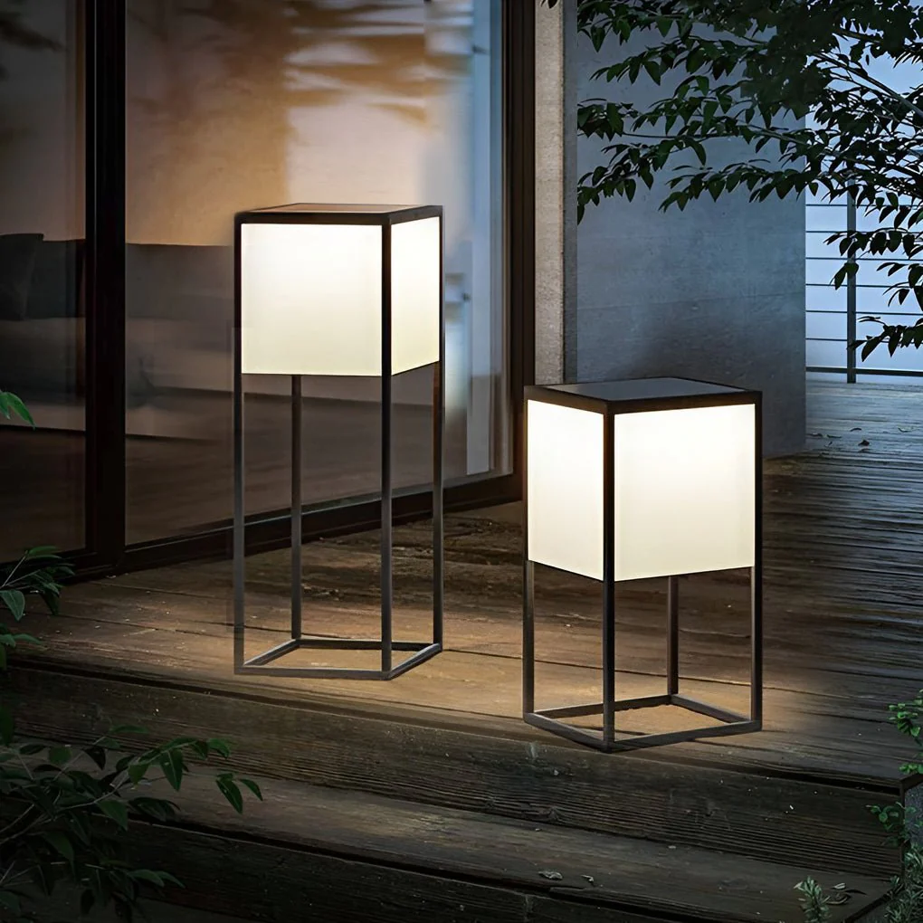 George Square Lampshade Robust Steel Outdoor Post Light