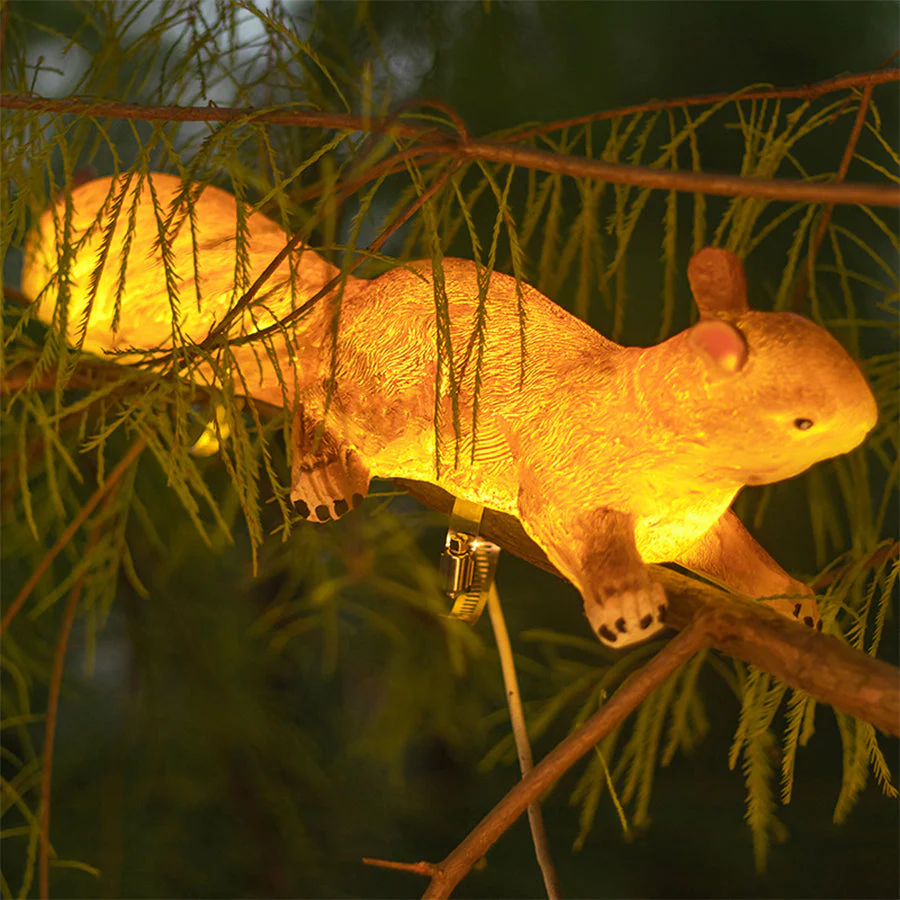 Giles Solar Animal LED Art Resin Outdoor Hanging Lights - Image 4