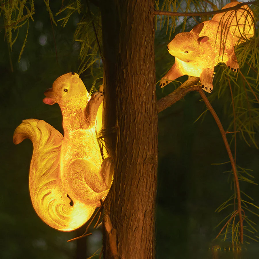 Giles Solar Animal LED Art Resin Outdoor Hanging Lights - Image 7