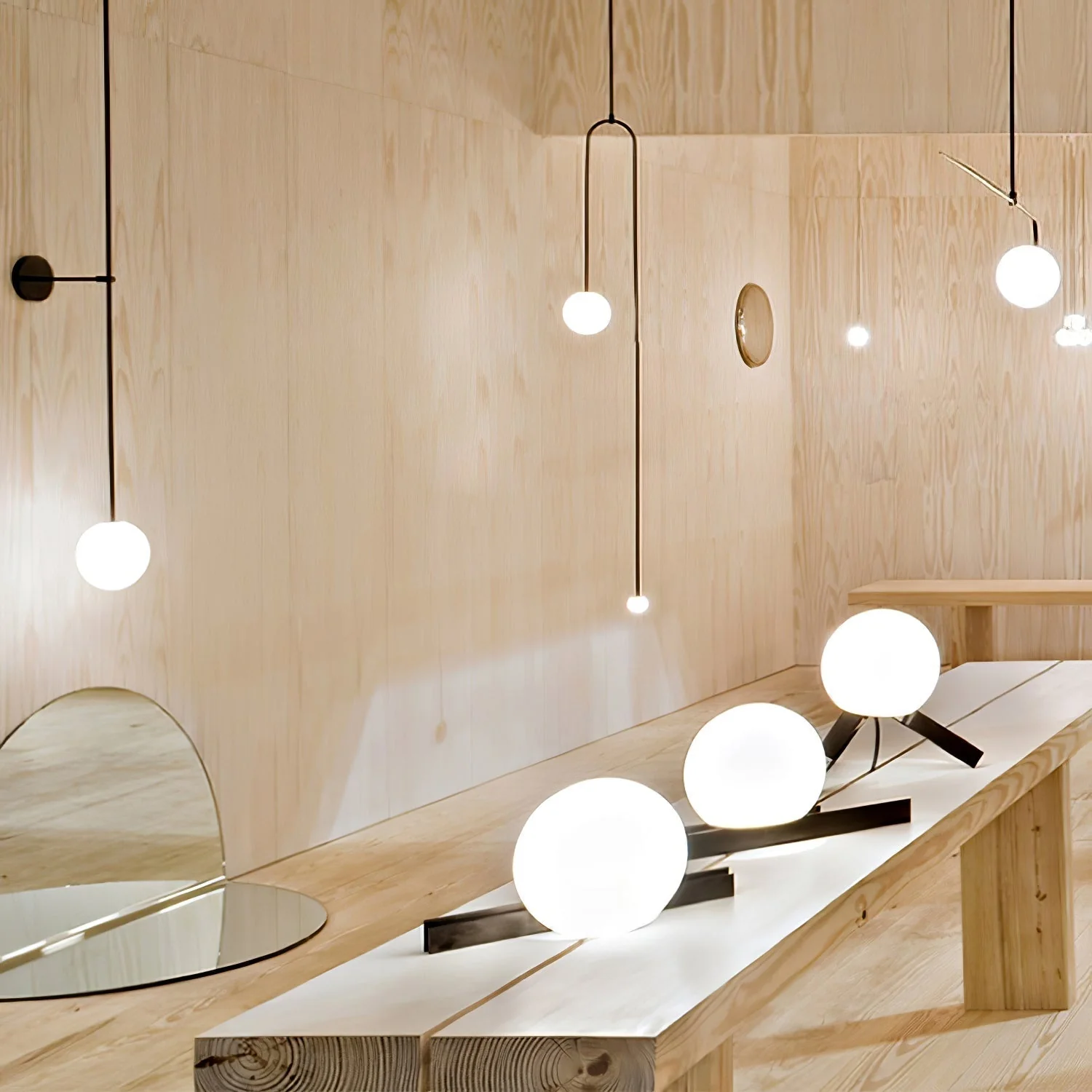 Gizmo Modern Minimalist Mobile Glass Wall Lamp - Image 29