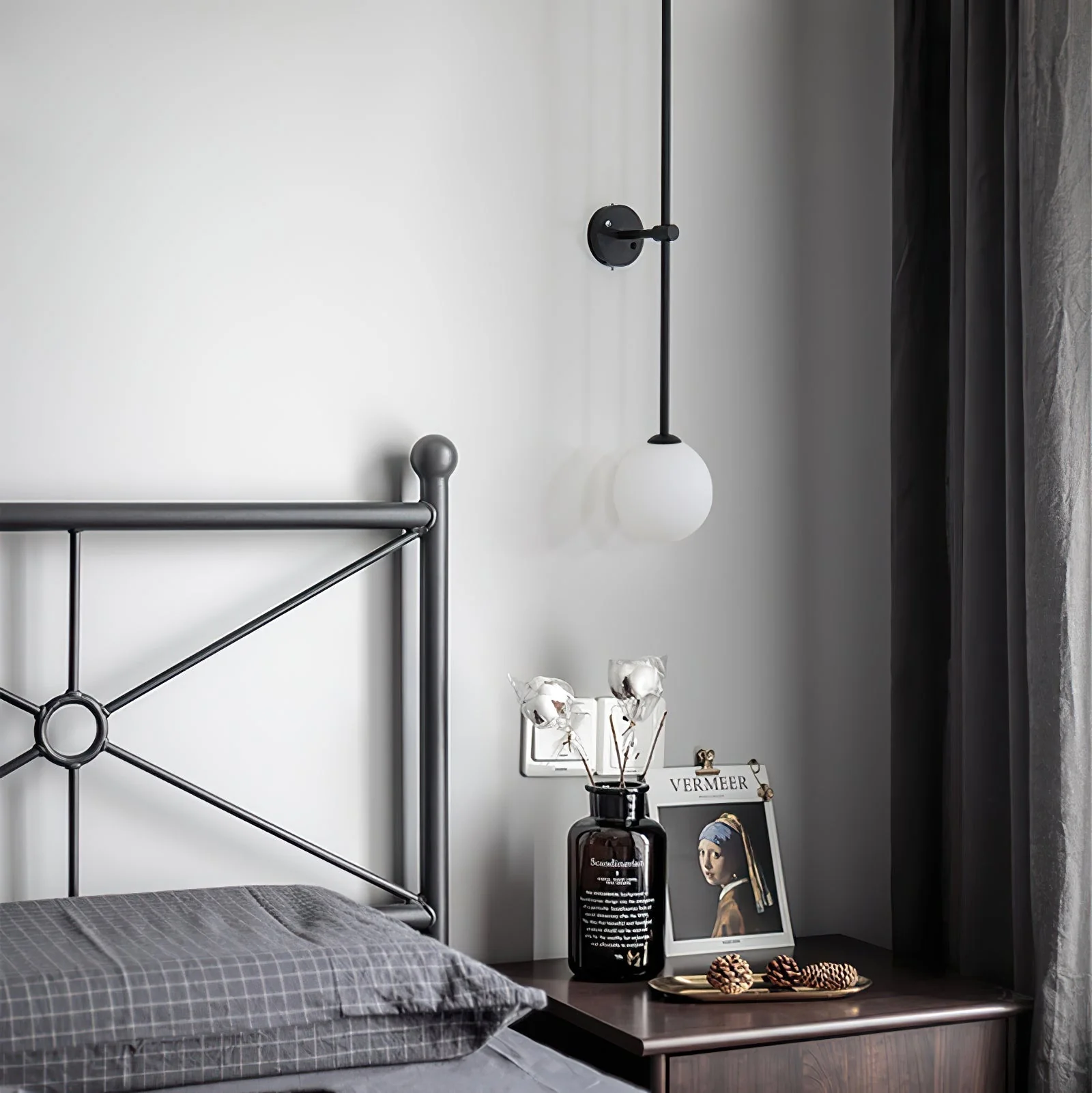 Gizmo Modern Minimalist Mobile Glass Wall Lamp - Image 35