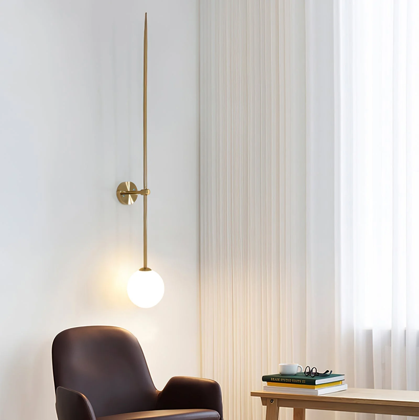 Gizmo Modern Minimalist Mobile Glass Wall Lamp - Image 37