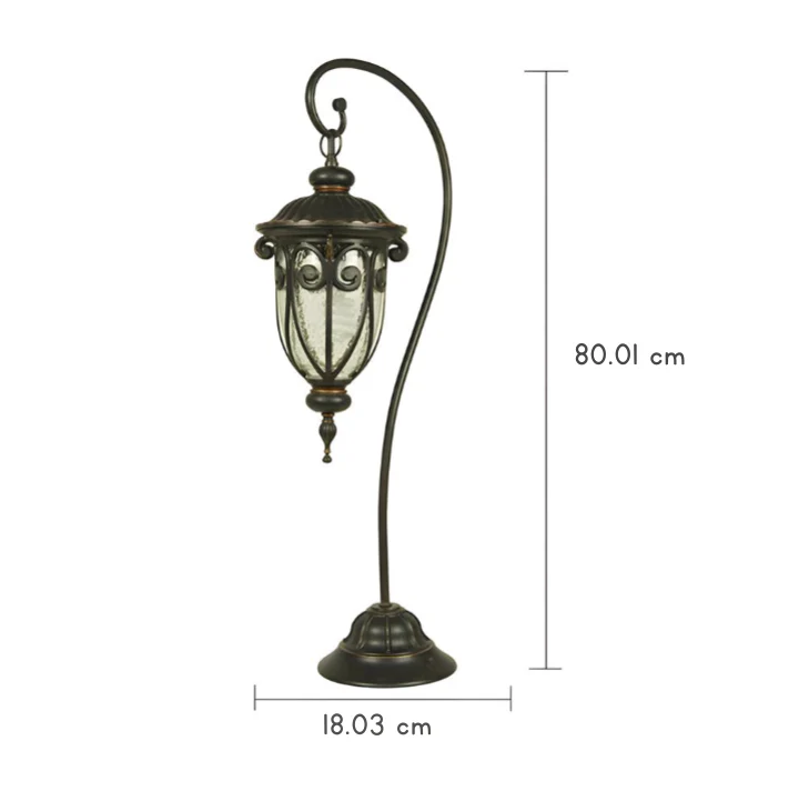 Gldys European Style Arched Outdoor Floor Lantern - Image 4
